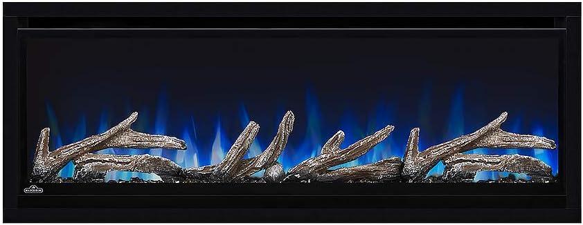 image:imageNapoleon Alluravision 42 NEFL42CHD Deep Depth WallHanging Electric Fireplace 42in Black Crystal amp Log Ember Bed 3 Flame Colors Remote incl