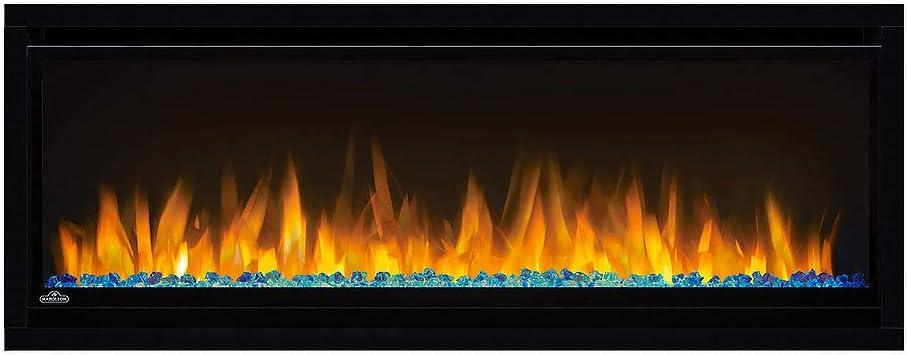 image:imageNapoleon Alluravision 42 NEFL42CHS Silmline WallHanging Electric Fireplace 42in Black Crystal Ember Bed 3 Flame Colors Remote incl