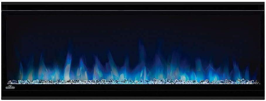 image:imageNapoleon Alluravision 42 NEFL42CHS Silmline WallHanging Electric Fireplace 42in Black Crystal Ember Bed 3 Flame Colors Remote incl