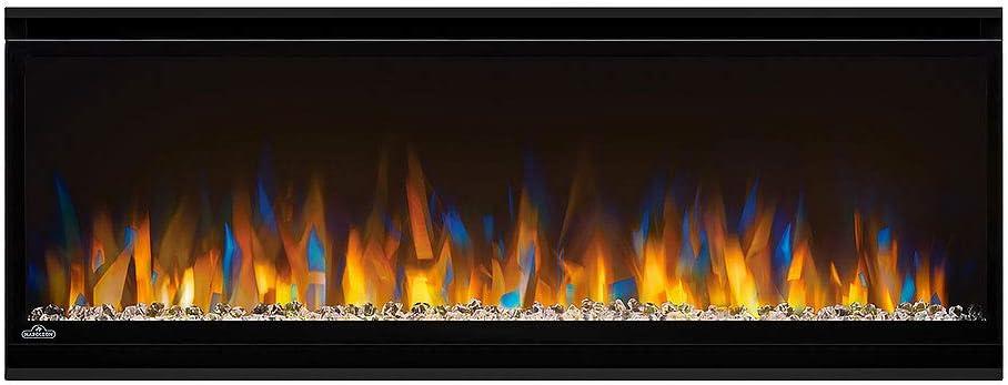 image:imageNapoleon Alluravision 42 NEFL42CHS Silmline WallHanging Electric Fireplace 42in Black Crystal Ember Bed 3 Flame Colors Remote incl