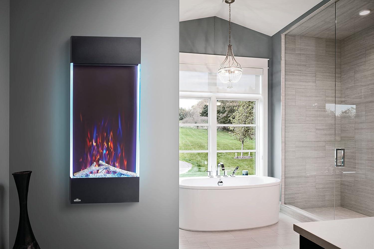 image:imageNapoleon Allure 38 inch Vertical Wall Mount Electric Fireplace Black NEFVC38HBlack
