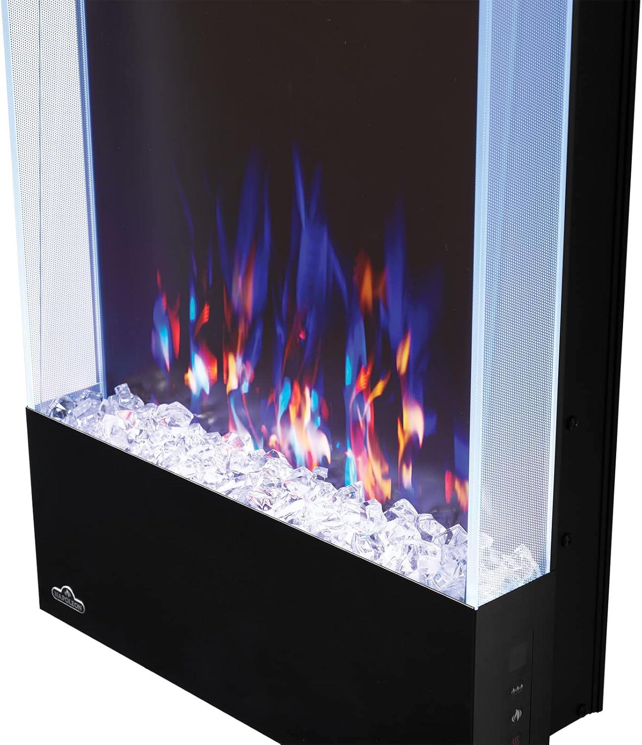 image:imageNapoleon Allure 38 inch Vertical Wall Mount Electric Fireplace Black NEFVC38HBlack