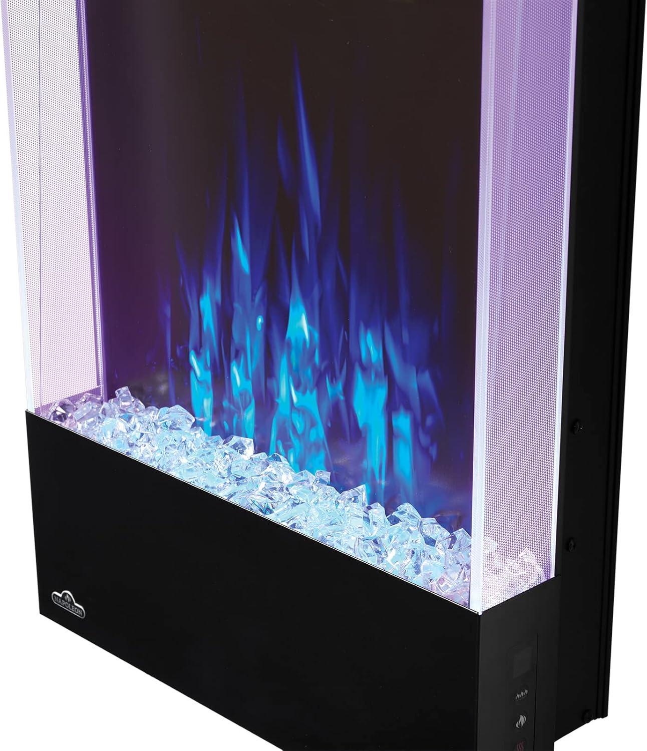 image:imageNapoleon Allure 38 inch Vertical Wall Mount Electric Fireplace Black NEFVC38HBlack