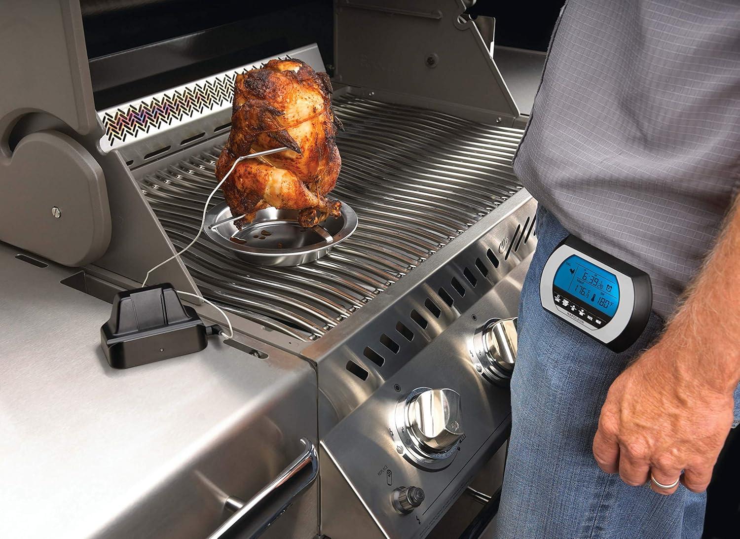 image:imageNapoleon BBQ Grill Accessory PRO Wireless Digital Thermometer 70006 Wireless Meat and Food Thermometer 200 Foot Range MultiLanguage Stainless Steel Probe