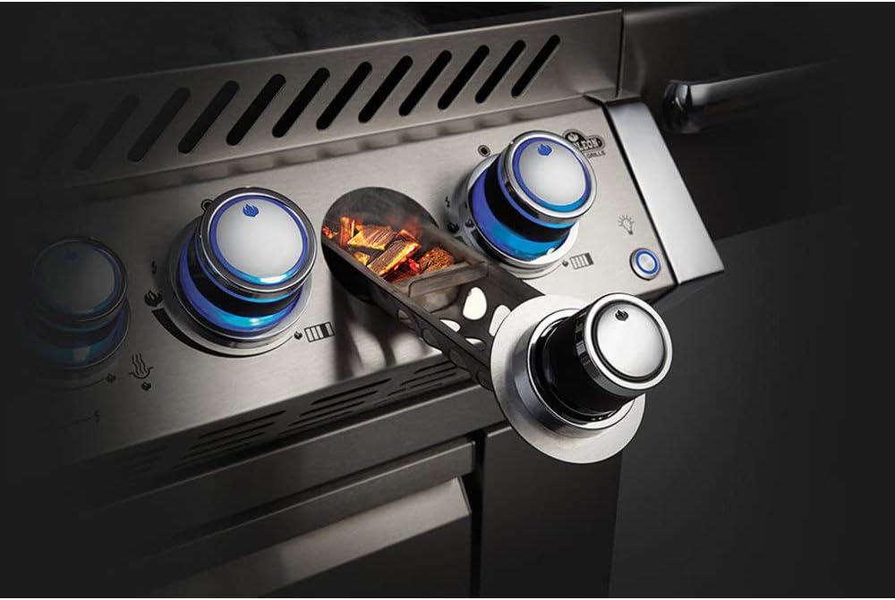 image:imageNapoleon BIPRO825RBIPSS3 Builtin Prestige PRO 825 RBI Propane Gas Grill Head sqin Infrared Infrared Bottom andRear Burner Stainless Steel