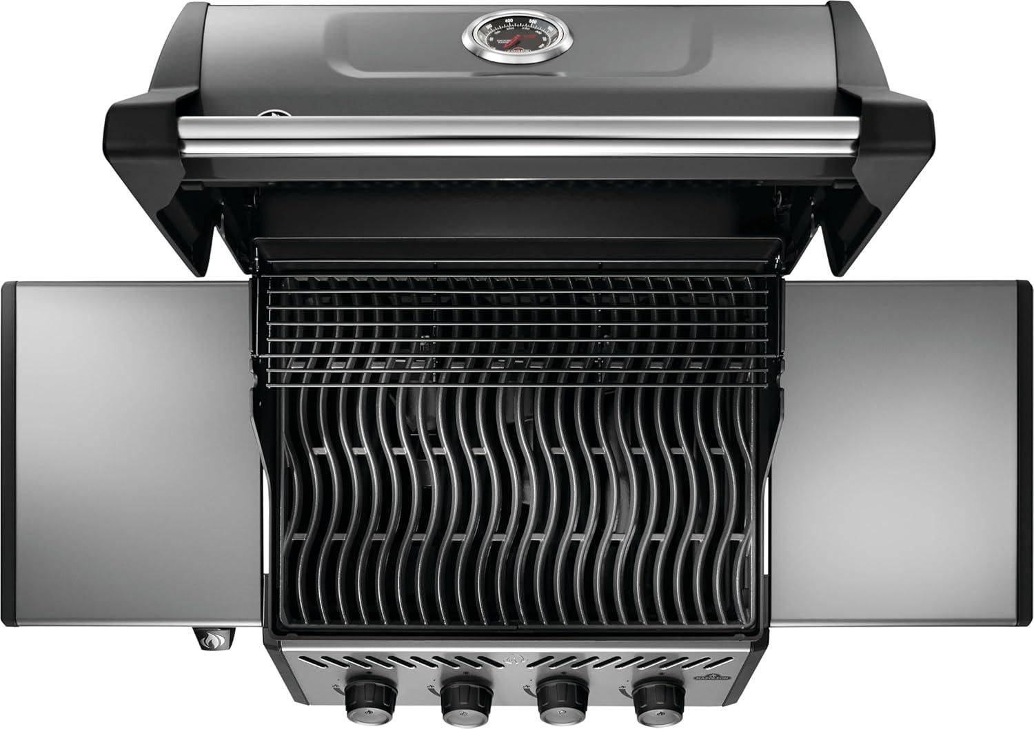 image:imageNapoleon Freestyle 425 Propane Gas Outdoor Grill Graphite Grey 4Burner Backyard BBQ for Home GrillingBlack
