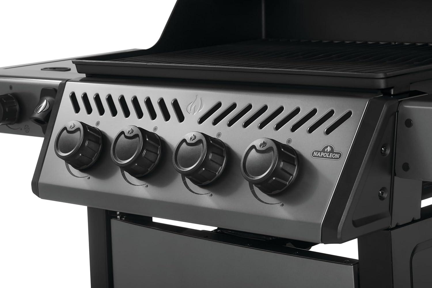 image:imageNapoleon Freestyle 425 Propane Gas Outdoor Grill Graphite Grey 4Burner Backyard BBQ for Home GrillingBlack
