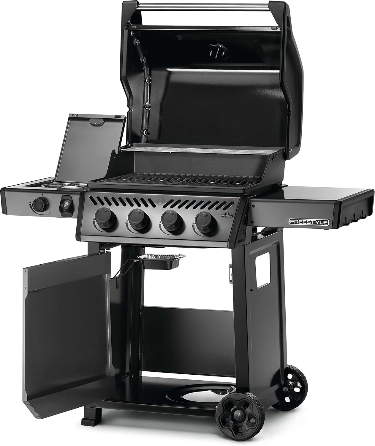 image:imageNapoleon Freestyle 425 Propane Gas Outdoor Grill Graphite Grey 4Burner Backyard BBQ for Home GrillingGraphite Grey