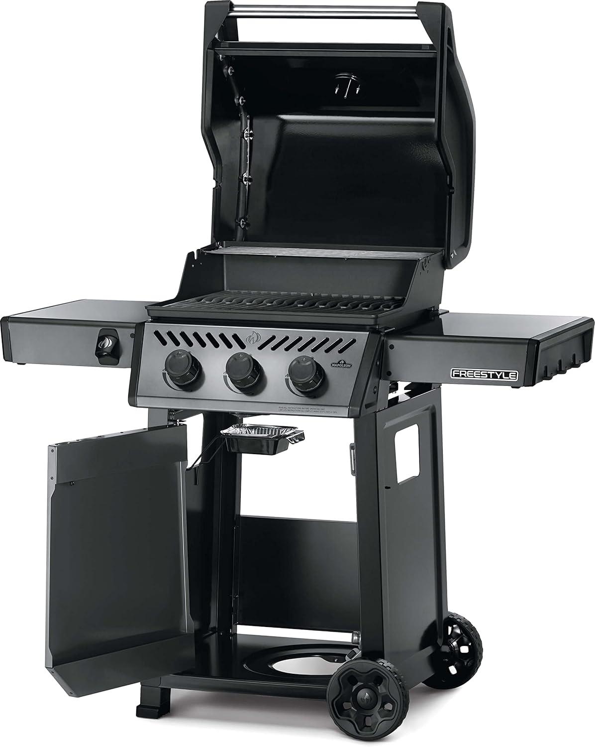 image:imageNapoleon Freestyle 425 Propane Gas Outdoor Grill Graphite Grey 4Burner Backyard BBQ for Home GrillingGraphite Grey