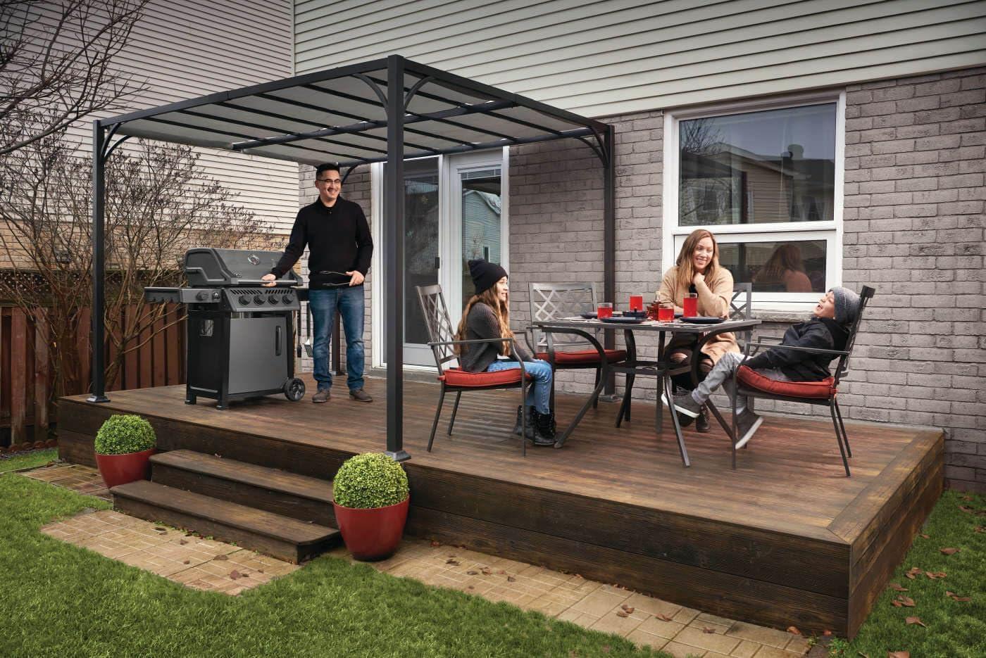 image:imageNapoleon Freestyle 425 Propane Gas Outdoor Grill Graphite Grey 4Burner Backyard BBQ for Home GrillingGraphite Grey