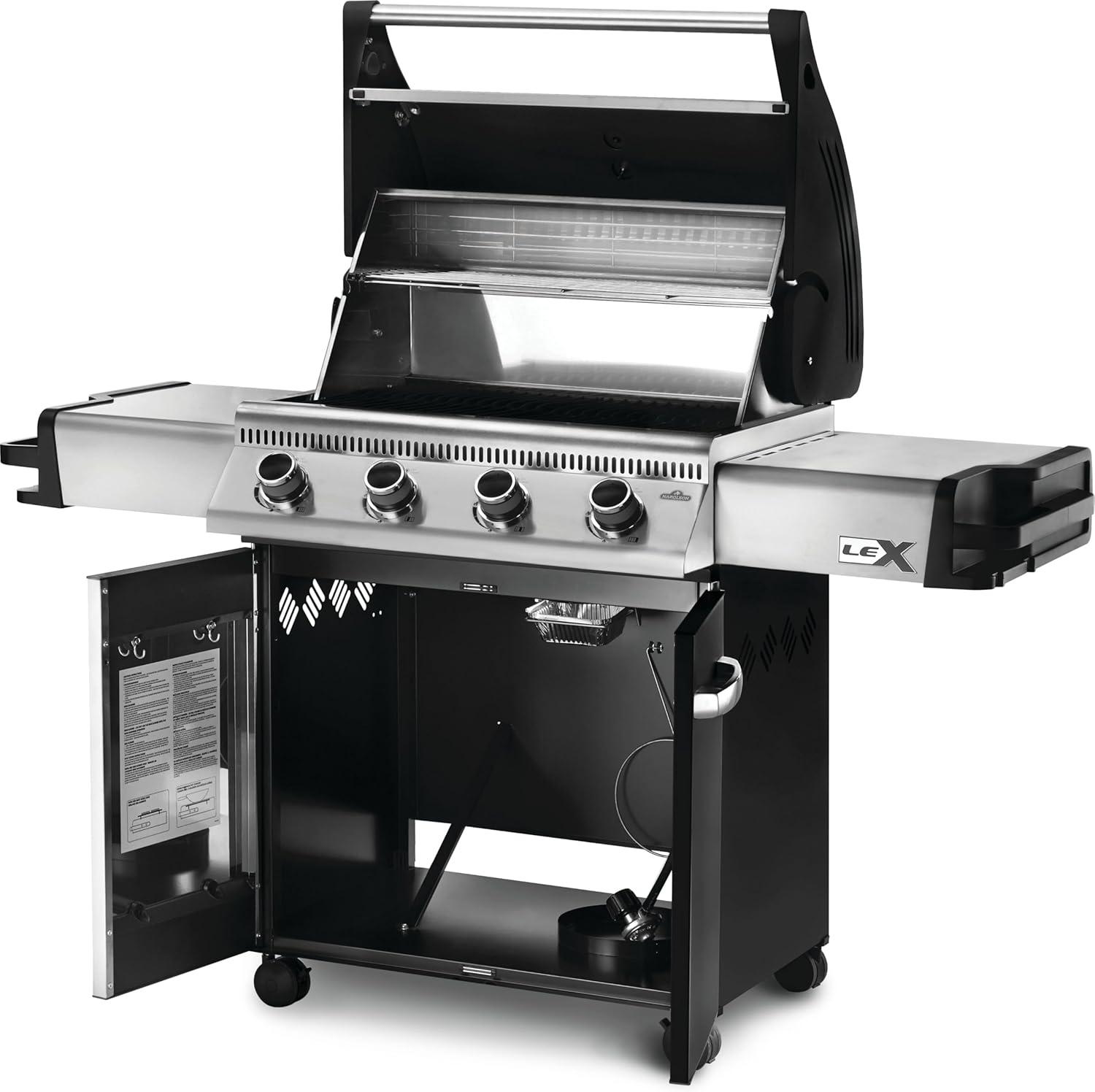image:imageNapoleon Freestyle 425 Propane Gas Outdoor Grill Graphite Grey 4Burner Backyard BBQ for Home GrillingStainless Steel
