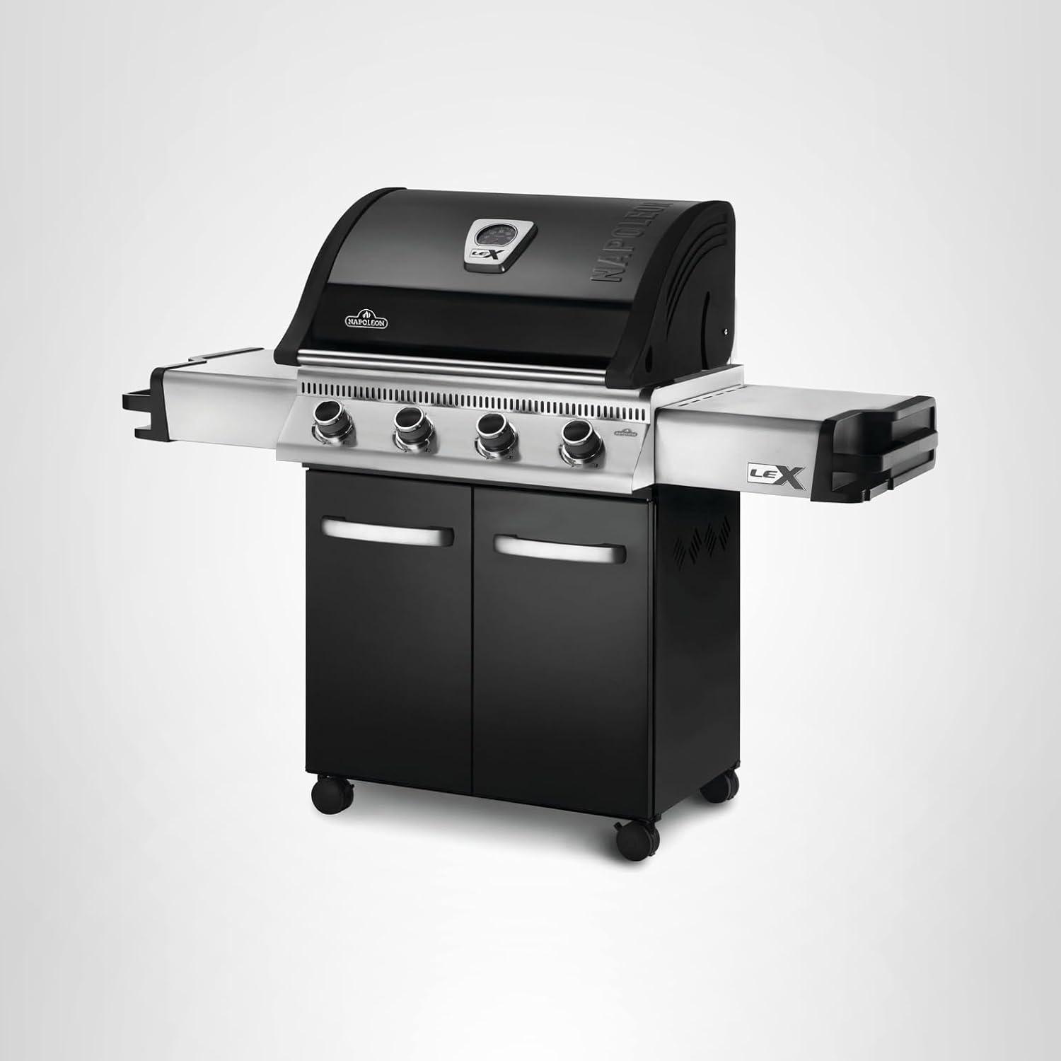 image:imageNapoleon Freestyle 425 Propane Gas Outdoor Grill Graphite Grey 4Burner Backyard BBQ for Home GrillingStainless Steel