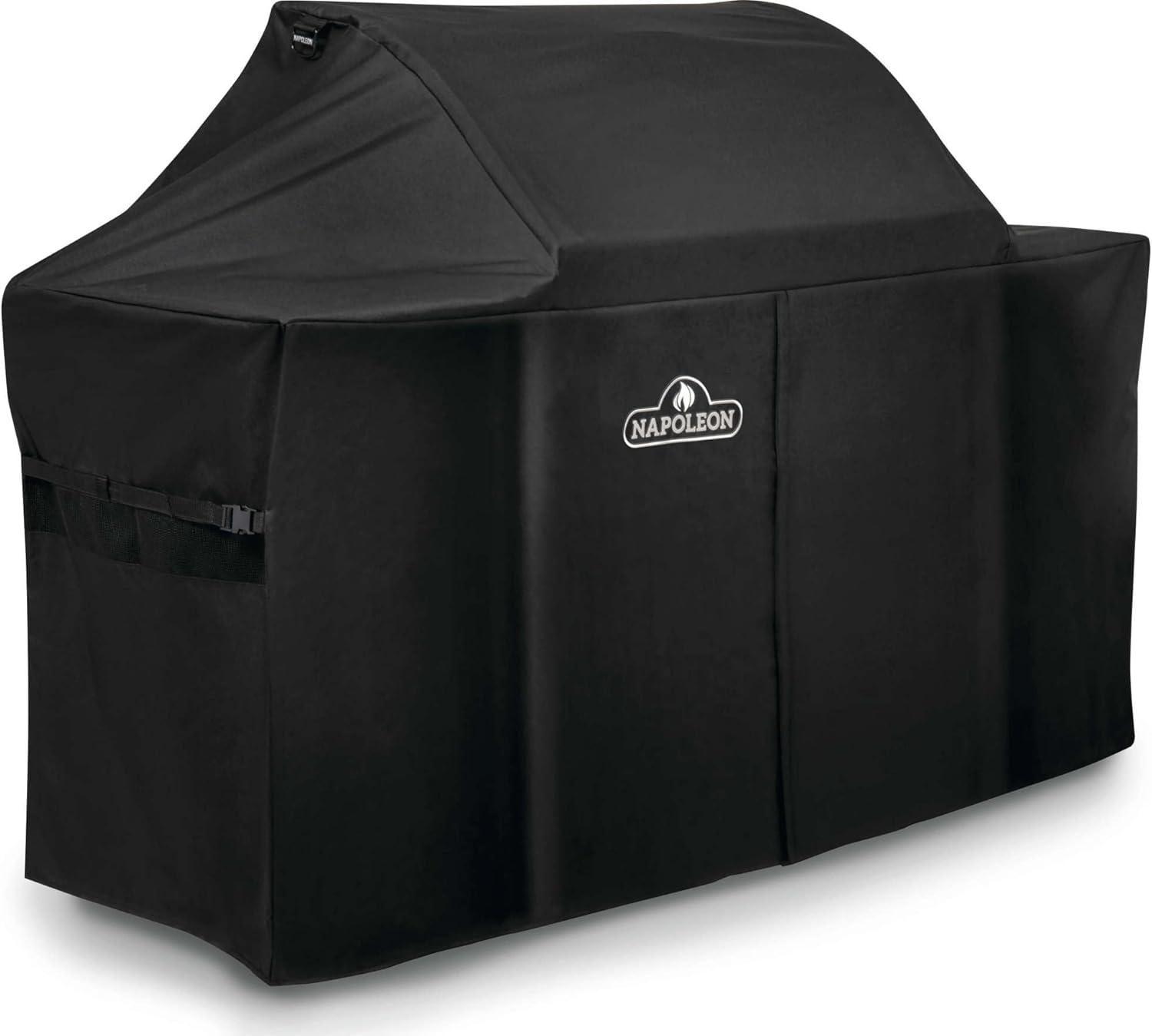 image:imageNapoleon Grill Cover for Rogue 625 Series Black Water Resistant UV Protected Air Vents Velcro Closure Hanging Loops Adjustable Buckled Straps
