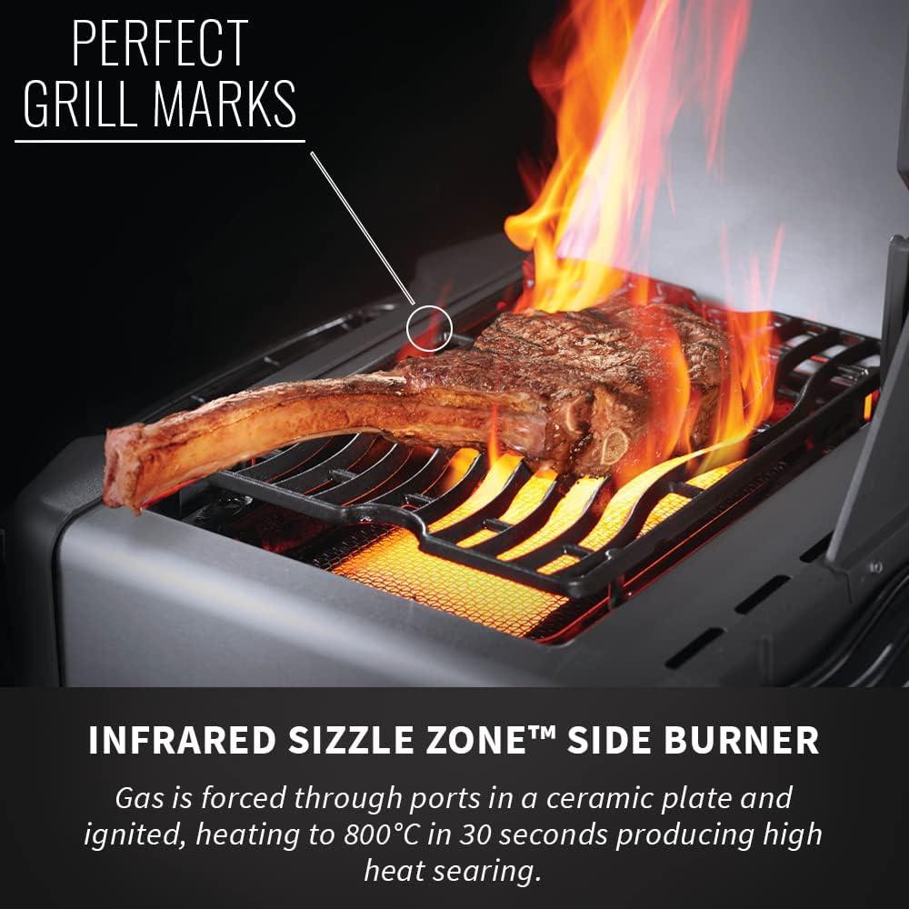 image:imageNapoleon P500RSIBNSS3 Prestige 500 RSIB Natural Gas Grill sq in Infrared Side and Rear Burner Stainless Steel