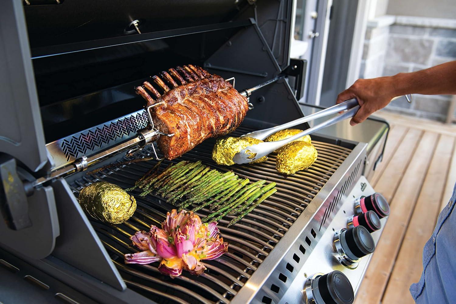 image:imageNapoleon P500RSIBNSS3 Prestige 500 RSIB Natural Gas Grill sq in Infrared Side and Rear Burner Stainless Steel