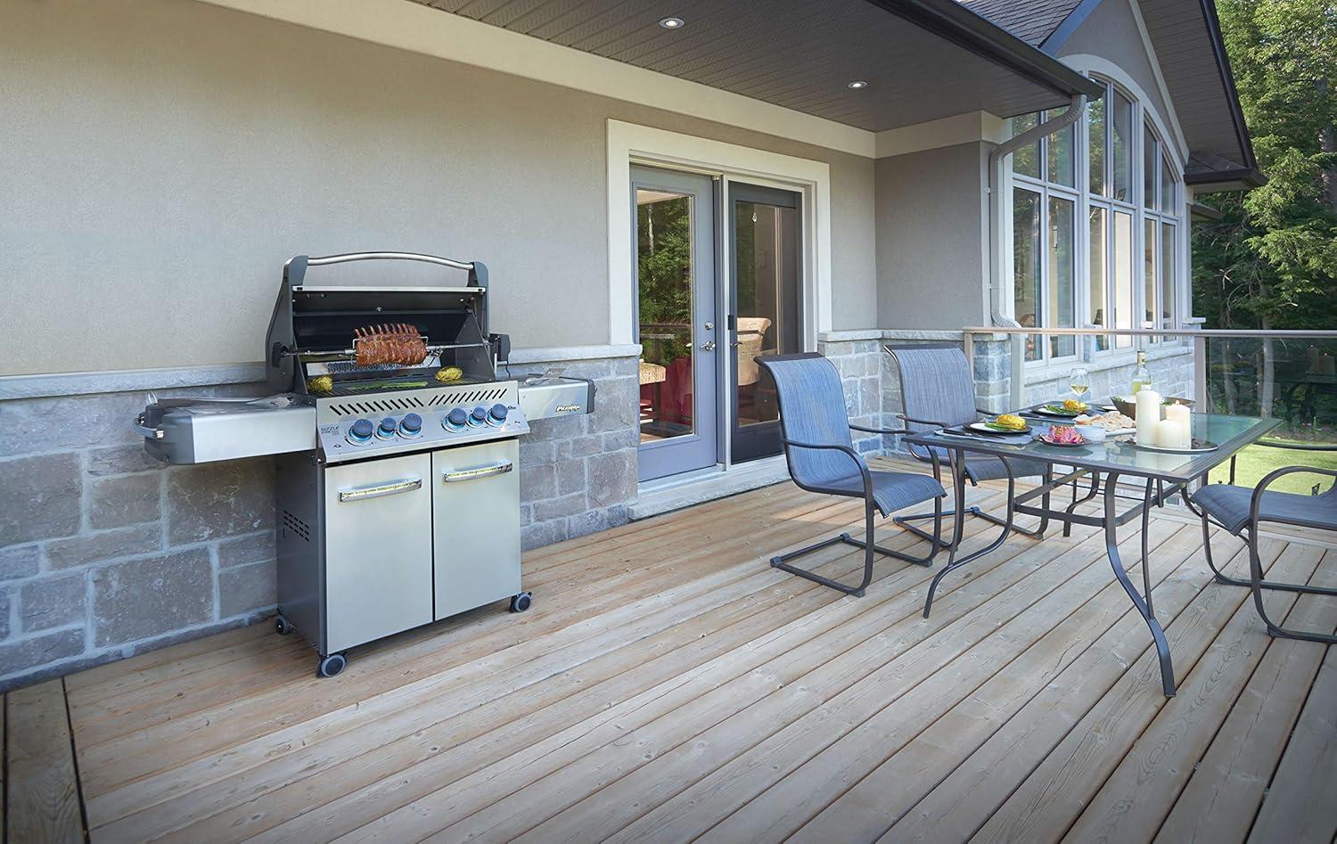 image:imageNapoleon P500RSIBNSS3 Prestige 500 RSIB Natural Gas Grill sq in Infrared Side and Rear Burner Stainless Steel