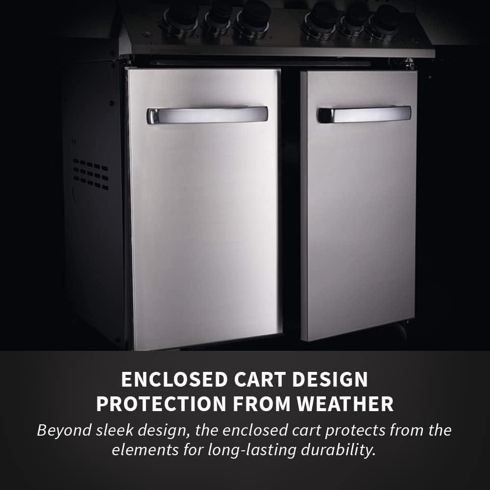 image:imageNapoleon P500RSIBNSS3 Prestige 500 RSIB Natural Gas Grill sq in Infrared Side and Rear Burner Stainless Steel