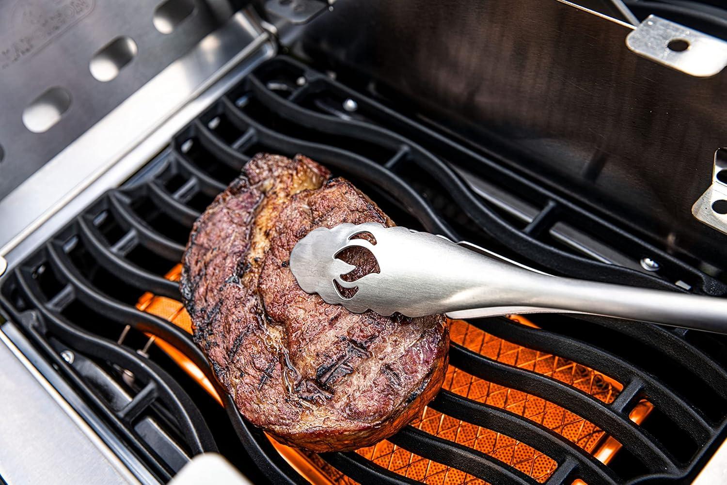 image:imageNapoleon PRO Stainless Steel Toolset Ergonomic Handles Hanging Loops Includes Tongs Multifunctional Spatula