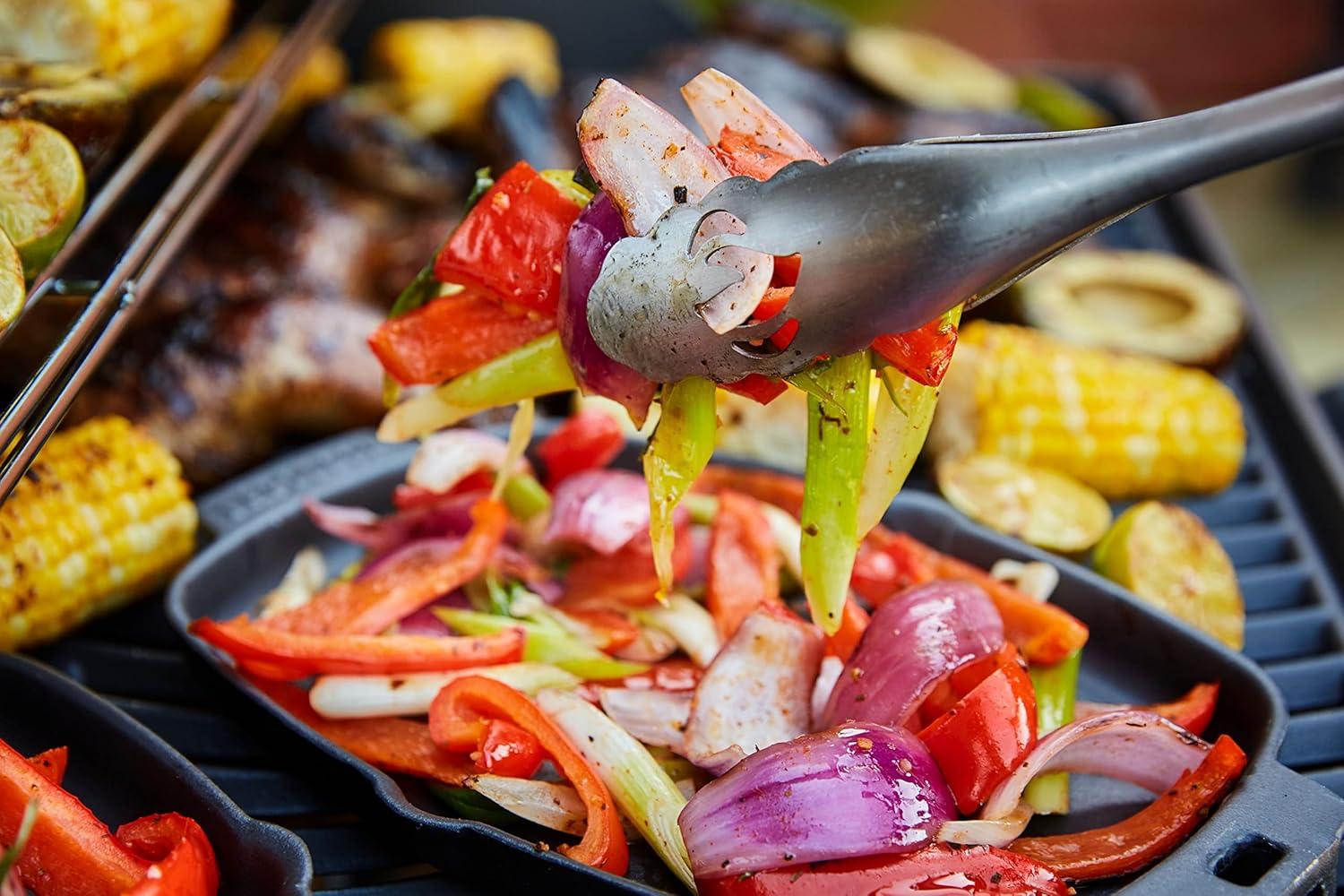 image:imageNapoleon PRO Stainless Steel Toolset Ergonomic Handles Hanging Loops Includes Tongs Multifunctional Spatula