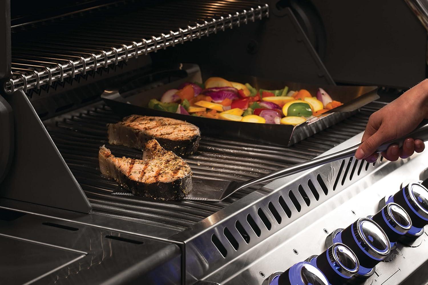 image:imageNapoleon PRO Stainless Steel Toolset Ergonomic Handles Hanging Loops Includes Tongs Multifunctional Spatula