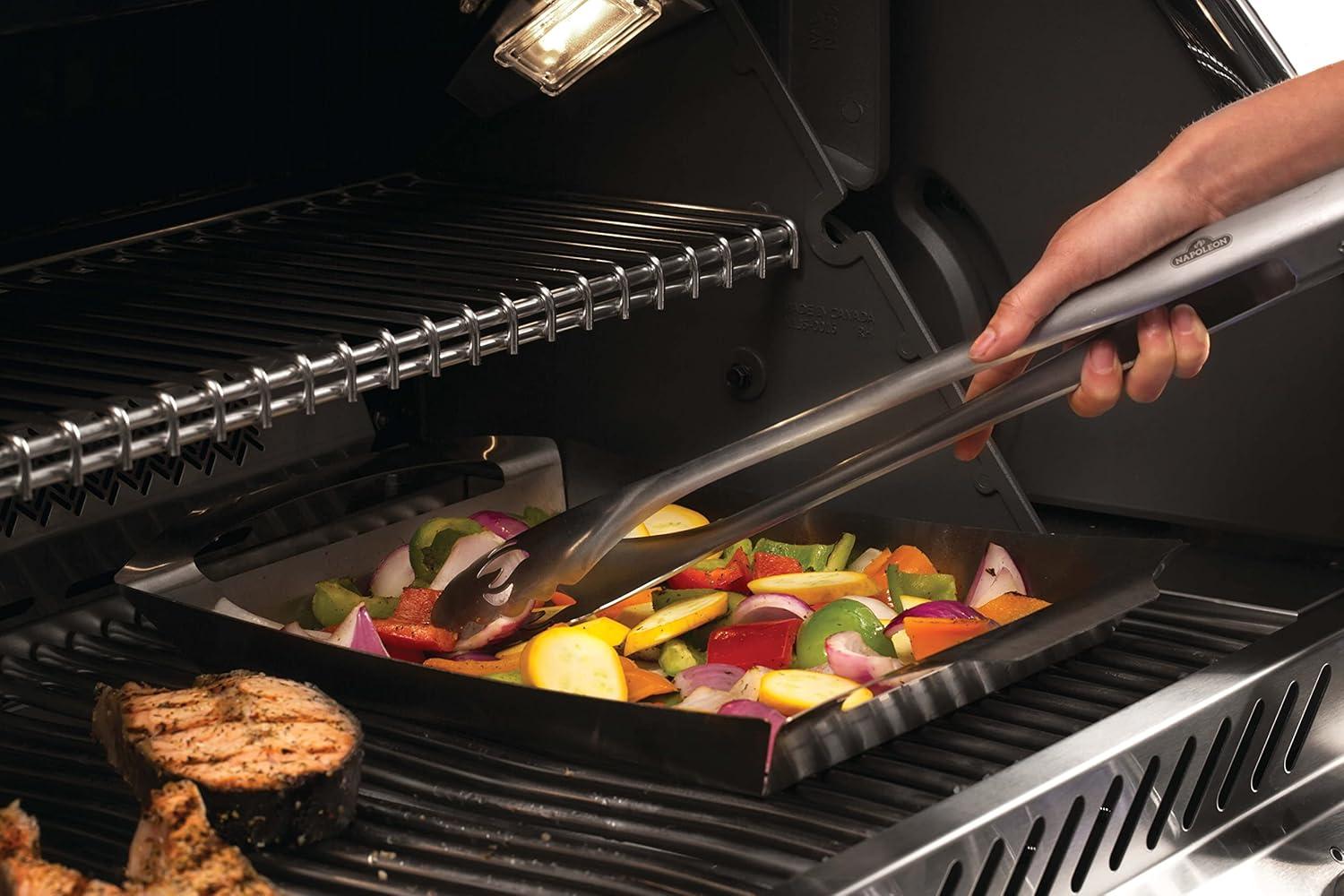 image:imageNapoleon PRO Stainless Steel Toolset Ergonomic Handles Hanging Loops Includes Tongs Multifunctional Spatula