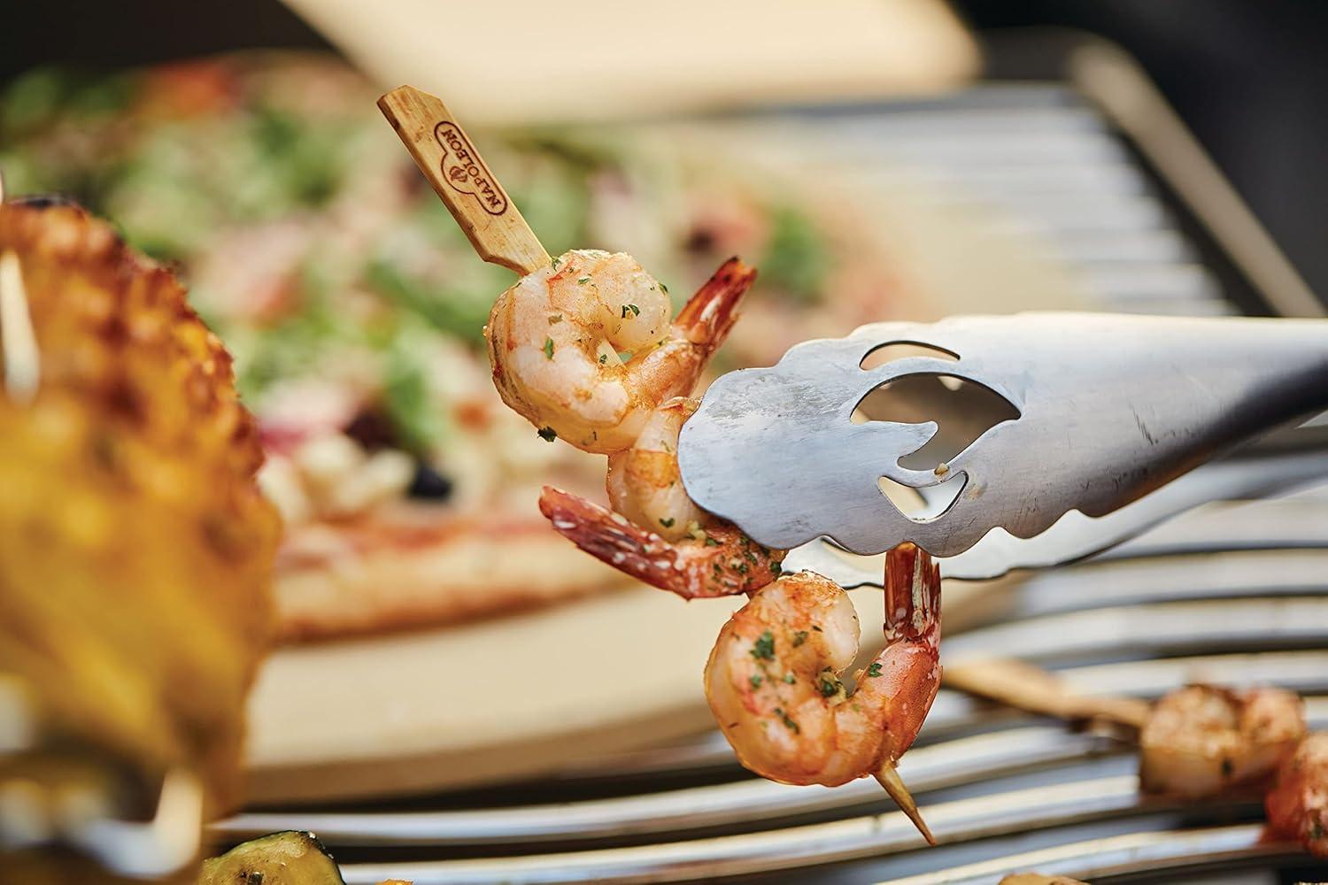 image:imageNapoleon PRO Stainless Steel Toolset Ergonomic Handles Hanging Loops Includes Tongs Multifunctional Spatula