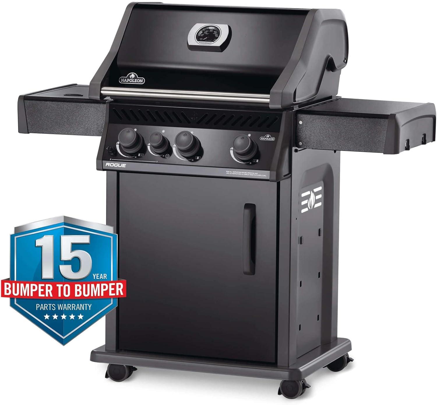 image:imageNapoleon Rogue 425 Propane Gas Grill Black Durable 3Burner Backyard GrillRogue 425 Natural Gas