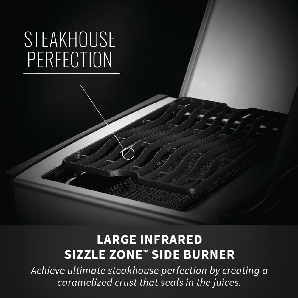 image:imageNapoleon Rogue SE 625 BBQ Grill Stainless Steel Natural Gas RSE625RSIBNSS1 With Five Main Burners Infrared Rear And Side Burner Folding Side Shelves Instant Failsafe Ignition