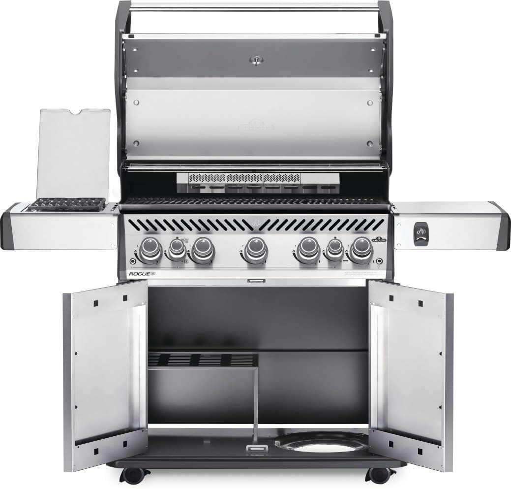 image:imageNapoleon Rogue SE 625 BBQ Grill Stainless Steel Natural Gas RSE625RSIBNSS1 With Five Main Burners Infrared Rear And Side Burner Folding Side Shelves Instant Failsafe Ignition