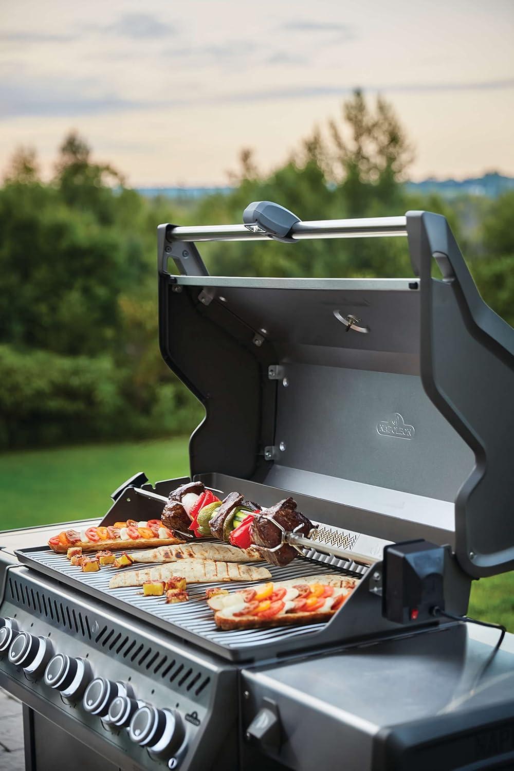 image:imageNapoleon Rogue SE 625 BBQ Grill Stainless Steel Natural Gas RSE625RSIBNSS1 With Five Main Burners Infrared Rear And Side Burner Folding Side Shelves Instant Failsafe Ignition