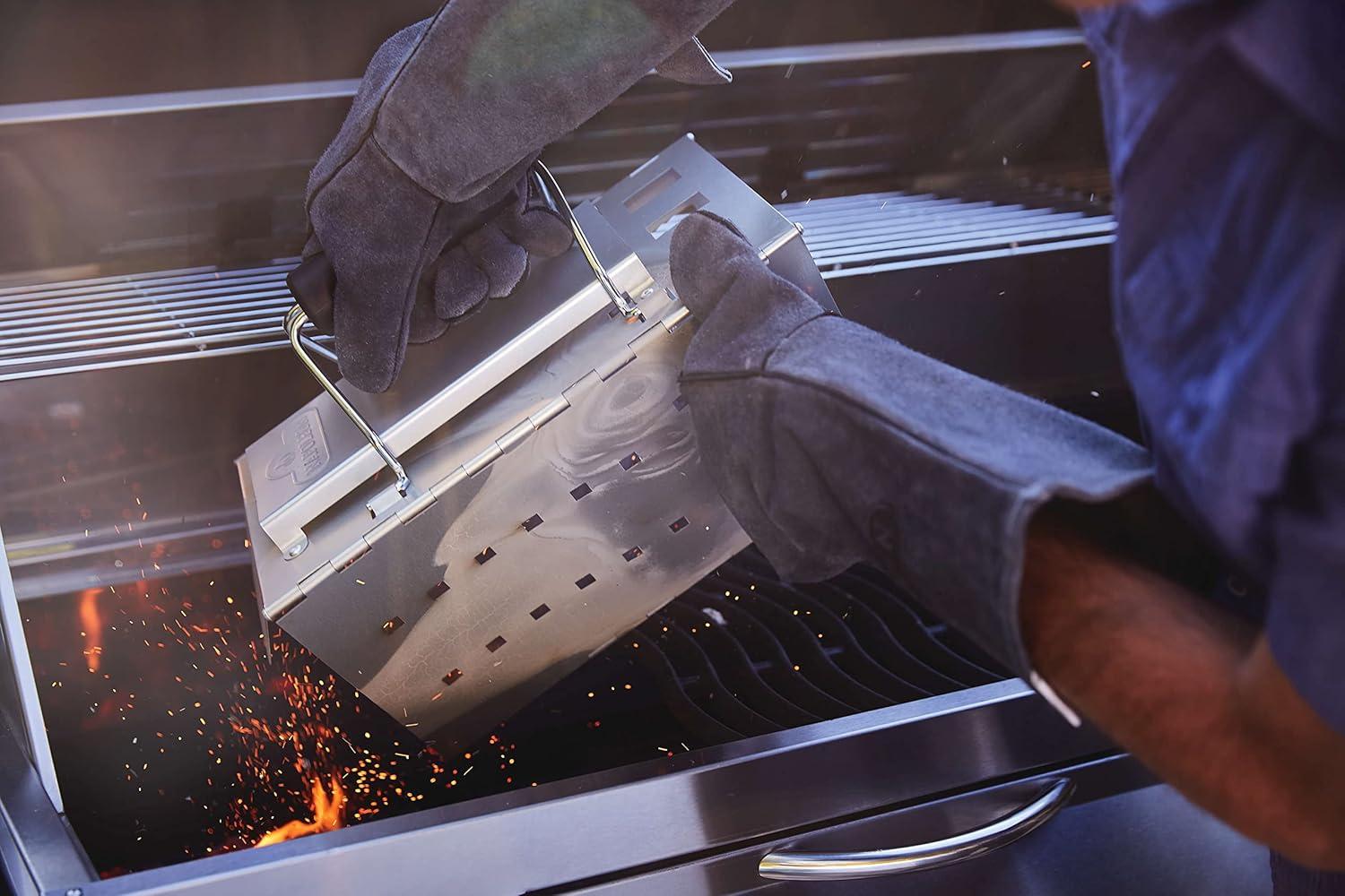 image:imageNapoleon Stainless Steel PRO 605 Charcoal Professional BBQ Grill PRO605CSS Professional Style Charcoal Barbecue Grill Full Size Cart Model Charcoal BBQ Smoker Charcoal BBQ