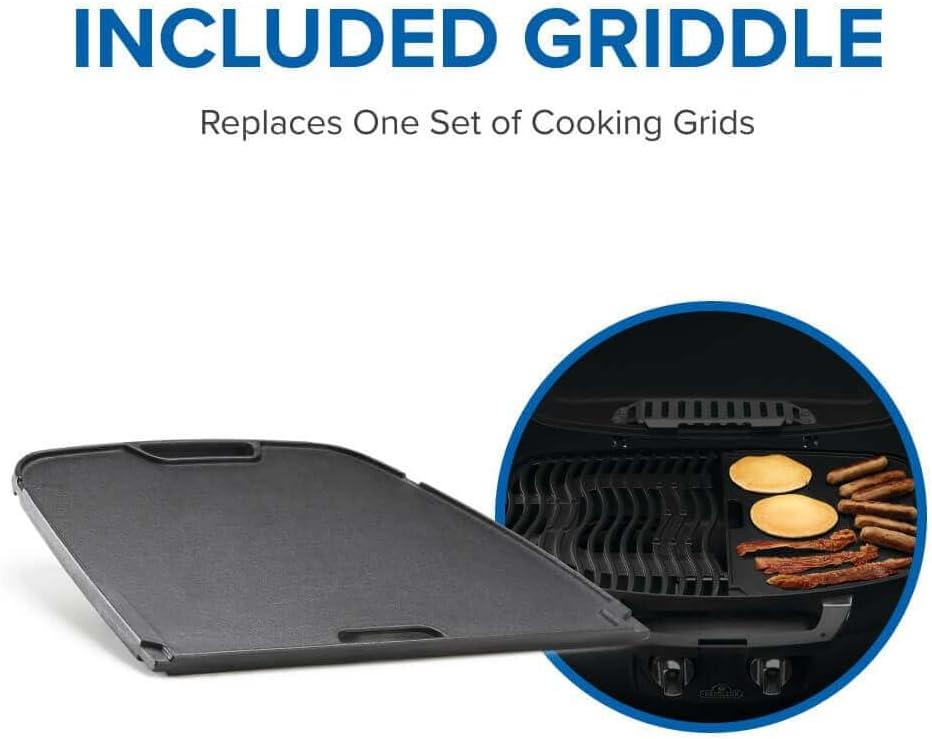 image:imageNapoleon TravelQ 285X Portable Propane Gas Grill and Scissor Cart with Griddle Red 2 Burners Tailgating Camping and Small Outdoor Spaces