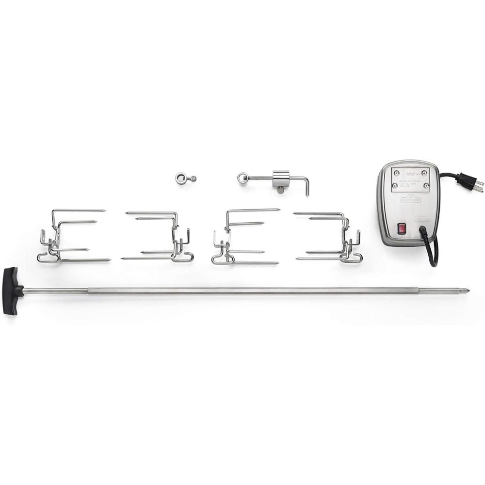 image:imageNapoleon Commercial Grade Rotisserie Kit  Fits PrestigePRO 500LEX 485 31in Stainless Steel Food to 25lbs