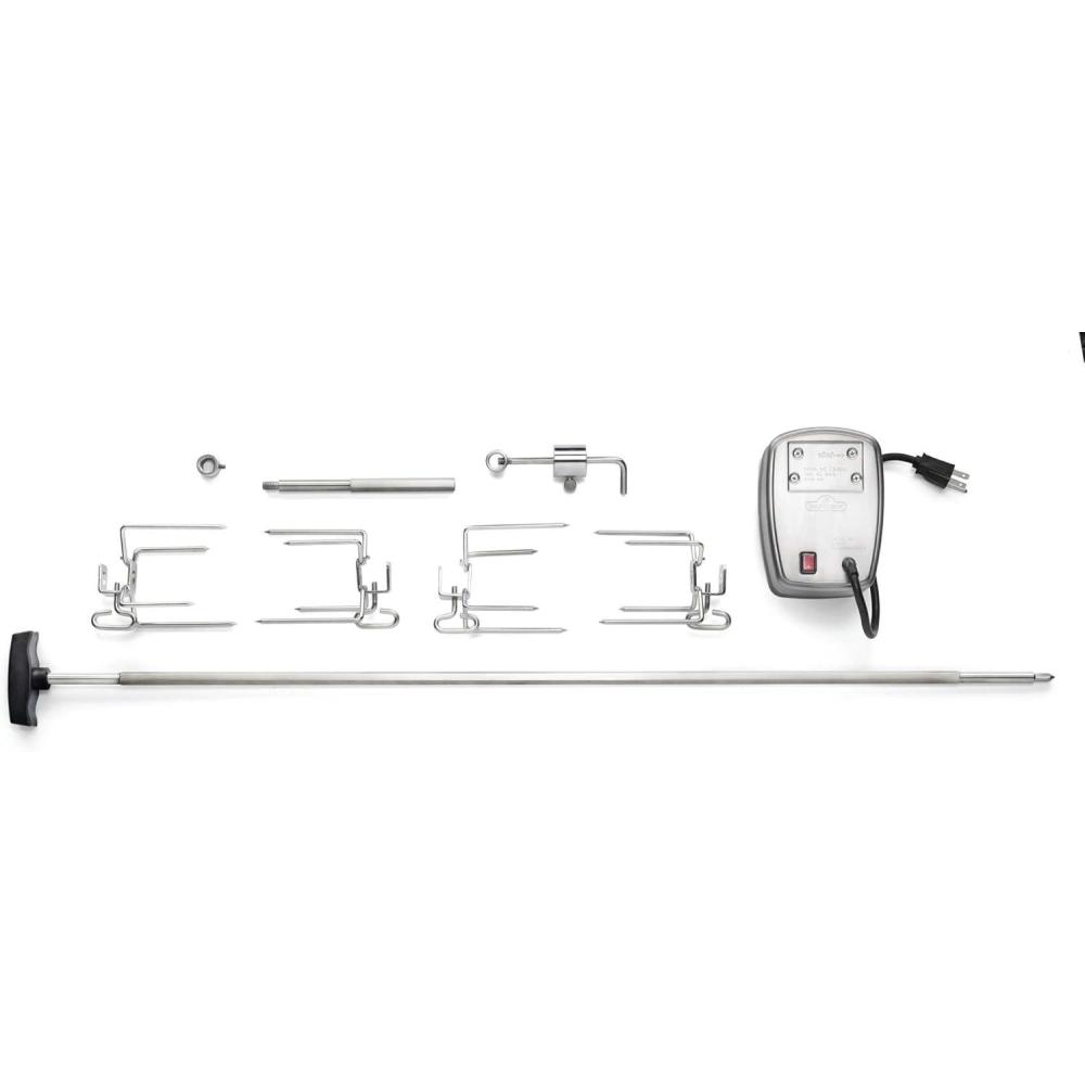 image:imageNapoleon Commercial Grade Rotisserie Kit Accessory for XL BBQ Grills Fits LEX 605730 Grills or 45114 cm Wide Stainless Steel Food to 55lbs25kg