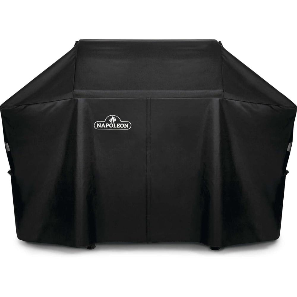 image:imageNapoleon Grill Cover for PRO 665  Black Water Resistant UV Protected Air Vents Velcro Closure Hanging Loops Adjustable Buckled StrapsFreestanding