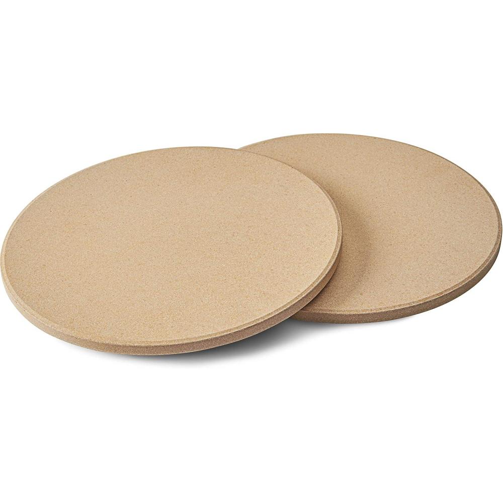 image:imageNapoleon Personal Sized Pizza Baking Stone Set Two 10inch Personal Pizza Baking Stones For Use In Grill or OvenOne Size