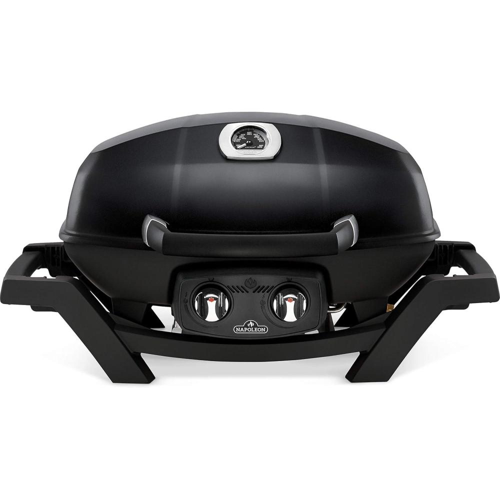 image:imageNapoleon TravelQ PRO285X Portable Propane Gas Grill with Foldable Scissor Cart Black 2 Burners Tailgating Camping and Small Outdoor SpacesTravelQ PRO285 Black
