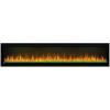 image:imageNapoleon Alluravision 74  NEFL74CHD  Deep Depth WallHanging Electric Fireplace 74in Black Crystal amp Log Ember Bed 3 Flame Colors Remote incl