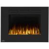 image:imageNapoleon Allure 60  NEFL60FH  Wall Hanging Electric Fireplace 60in Black Glass Crystal Ember Bed 3 Flame Colors Touch Screen Control Panel Remote IncludedBlack