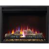 image:imageNapoleon Cineview 26  NEFB26H  Builtin Electric Fireplace 26in Black Glass Front Glass Crystal Ember Bed Optional Burnt Oak Logs 3 Flame Colors 7 Ember Bed ColorsBlack