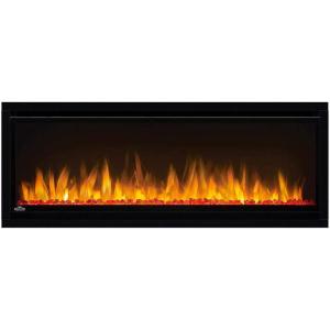 Napoleon Alluravision 42 – NEFL42CHS – Silmline, Wall-Hanging Electric Fireplace, 42-in, Black, Crystal Ember Bed, 3 Flame Colors, Remote incl.