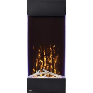 Napoleon Allure 38 inch Vertical Wall Mount Electric Fireplace – Black, NEFVC38H(Black)