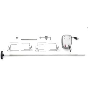 Napoleon Commercial Grade Rotisserie Kit Accessory for XL BBQ Grills, Fits LEX 605/730 Grills or 45″/114 cm Wide, Stainless Steel, Food to 55lbs/25kg