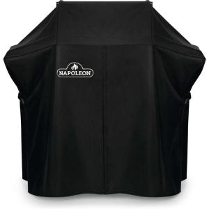 Napoleon Grill Cover – Fits Small Grills and Napoleon Rogue 365 Series, Black, Water Resistant, UV Protected, Air Vents, Hanging Loops, Adjustable Buckled Straps