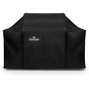 Napoleon Grill Cover for Large Grills – LEX 605 and Charcoal Professional Grills, Black, Water Resistant, UV Protected, Air Vents, Hanging Loops, Adjustable Buckled Straps