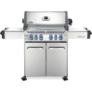 Napoleon P500RSIBNSS-3 Prestige 500 RSIB Natural Gas Grill, sq. in + Infrared Side and Rear Burner, Stainless Steel
