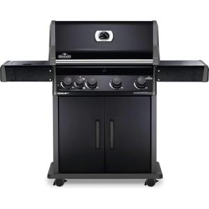 Napoleon Rogue XT 525 BBQ Grill, Black, Natural Gas – RXT525SIBNK-1 With Four Main Burners, Infrared Sear Station Side Burner, Barbecue Gas Cart, Folding Side Shelves, Instant Failsafe Ignition