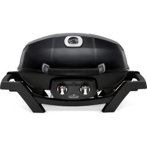 Napoleon TravelQ PRO285X Portable Propane Gas Grill with Foldable Scissor Cart, Black, 2 Burners, Tailgating, Camping, and Small Outdoor Spaces(TravelQ PRO285 Black)