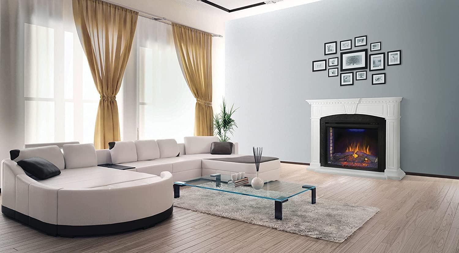 image:imageNapoleon TaylorNEFP330214W Electric Fireplace with Mantel 33 Inch White