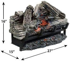 image:imageNapoleon Woodland 18 inch Freestanding Electric Fireplace Log Set Black NEFI18HBlack
